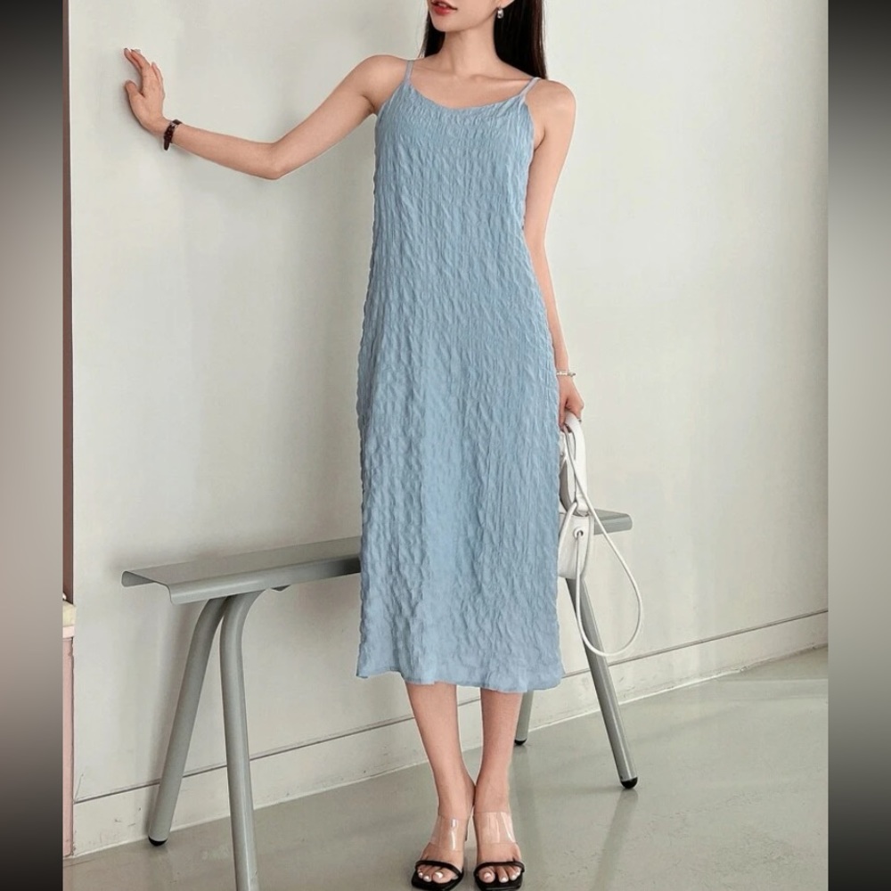 Textured cami dress